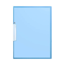 3-Prong Report Folder Plastic Letter Size with Pocket and