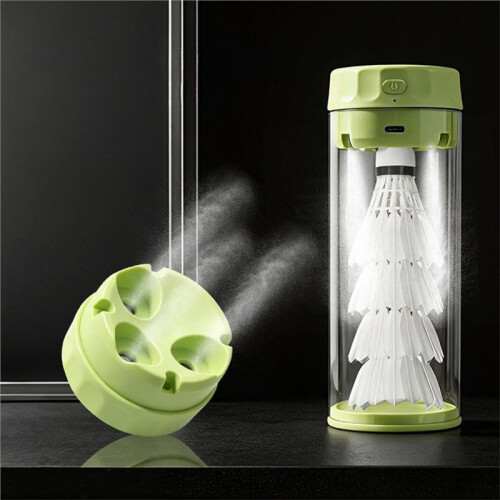 Rechargeable Badminton Shuttlecock Humidifier - Steam Air, Keeps Moisturizing White 2