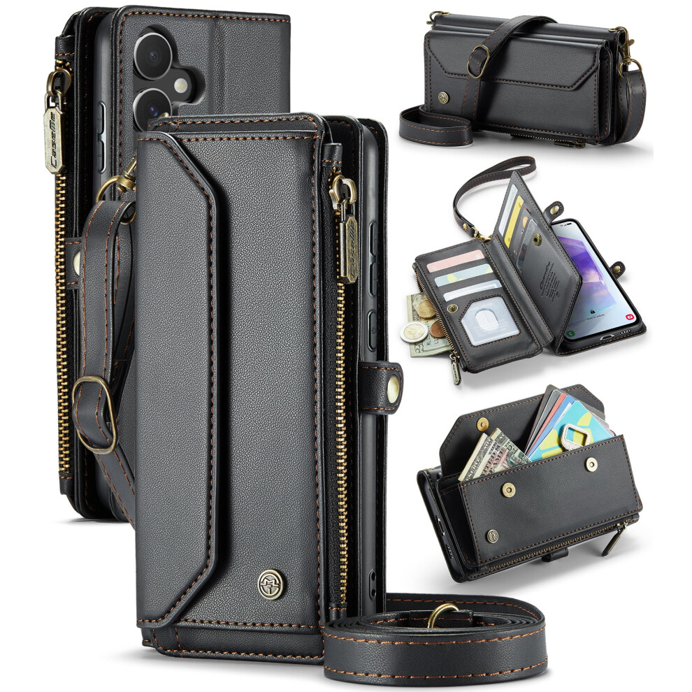 Caseme Leather Wallet Case For Samsung Galaxy A55 6.6 Inch 908436795678
