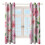 Floral Flower Window Curtains Blackout Thermal Insulated 3