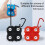 Puller Ergonomic Silicone Pulls Remove Obstacles with Hanging Buttons Black 9