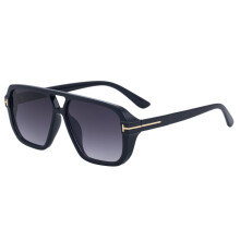 FY-99263 Square Double-Bridge Sunglasses, Unisex, Premium Style, Driving-Specific, UV Protection, Anti-Glare, Suitable for Daily & Outdoor Use