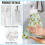 Daisy Bees Dish Towels Set of 2 Quick-Dry Absorbent 6