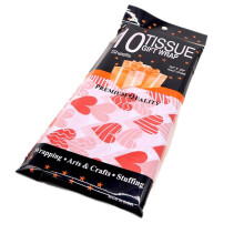 Valentine's Day Tissue Paper Heart Pattern 10 Sheets