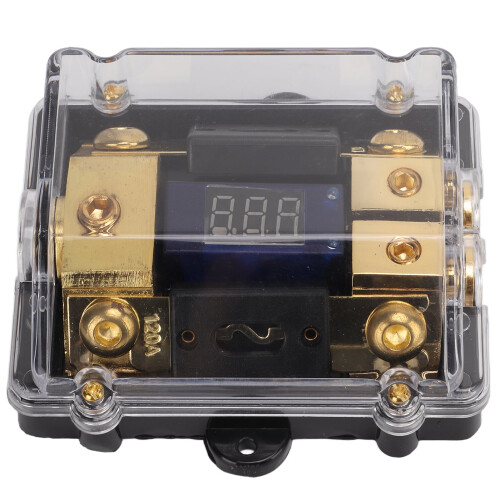EBTOOLS Power Ground Distributor Copper Block 1 In 2 Out