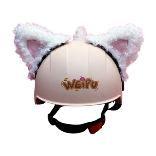 Cat Ear Helmet Accessories White Cartoon Decorations