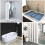 White PVC Shower Water Stopper Strip 1M 6