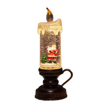Flameless Christmas Snow Lantern LED Candle USB Battery