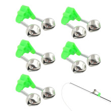 Fishing Rod Bells Clip with Double Alert Bells 5 pcs