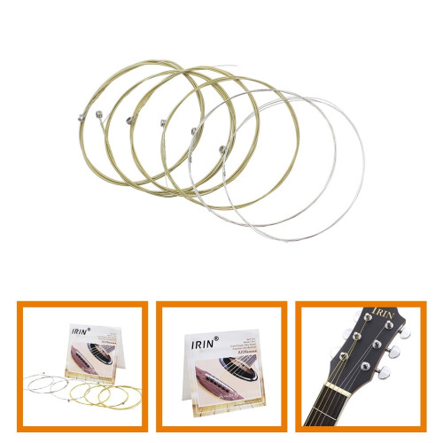 6Pcs Replacement Guitar Strings for Acoustic Guitars with Full Resonance