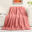 Thickened Blanket 27.5 x 39.3 in Pink 1