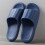 Ediodpoh Unisex Solid Shower Slippers Navy Size 9 2