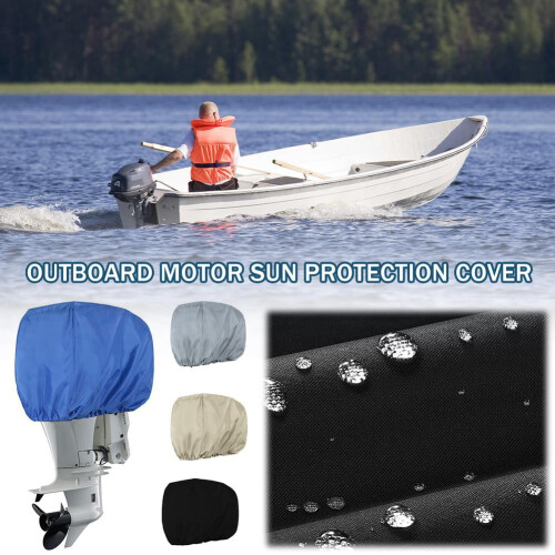 Heavy Duty Outboard Motor Cover Waterproof Windproof 1