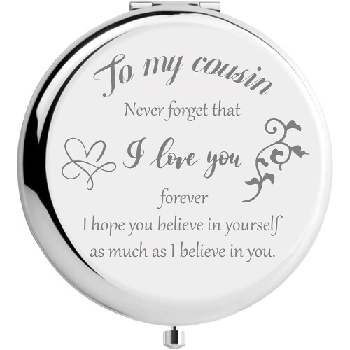 Makeup Mirror Compact Two-Sided Folding Travel Pocket