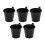 Galvanized Metal Ice Bucket with Handle 5 pcs 1