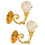 Metal Crystal Glass Curtain Holdback Hooks Gold 2 Pack 1