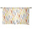 Sheer Curtains Grey Yellow Orange White 52x54 in Light 7