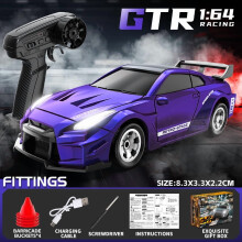 1/64 Radio Control Drift Car 4WD RC 2.4g Mini Race Car Toy High Speed Model