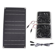 Solar Panel Fan Kit, Low Noise Solar Exhaust Fan For Shed