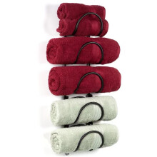 5-layer Wall Mounted Storage Rack Wine Cabinet Storage Wall Mounted Red Wine Rack Multifunctional Iron Towel Rack