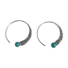 Vintage Boho Turquoise Drop Earrings for Women