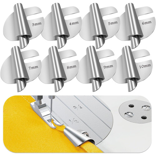 Spiral Edge Roller for Sewing Machine 8 pcs