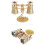 All-Metal White Opera Glasses HD Wide-Focus Binoculars 5
