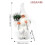 Christmas tabletop decorations Santa Claus white ornaments 1