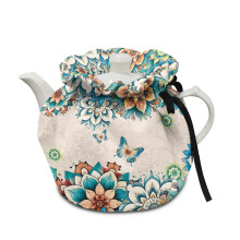Boho Mandala Teapot Cover with Elastic & Drawstring – Insulated, Dust-Proof, Warm-Keeping & Decorative – Compatible with Standard Kettles