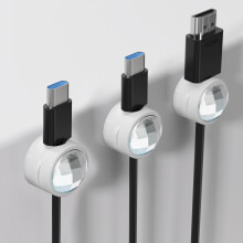 3-Pack Cable Organizer Clips, Premium Desktop Cord Management System for Charging Cables, Neat Workspace Solution
