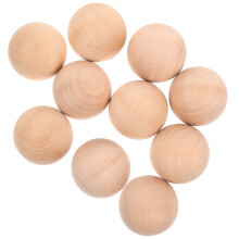 Pickleball Balls Wooden 4x4 cm 10 pcs Khaki