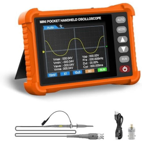 Handheld Oscilloscope with Probe Kit 500kHz 2.5MS/s