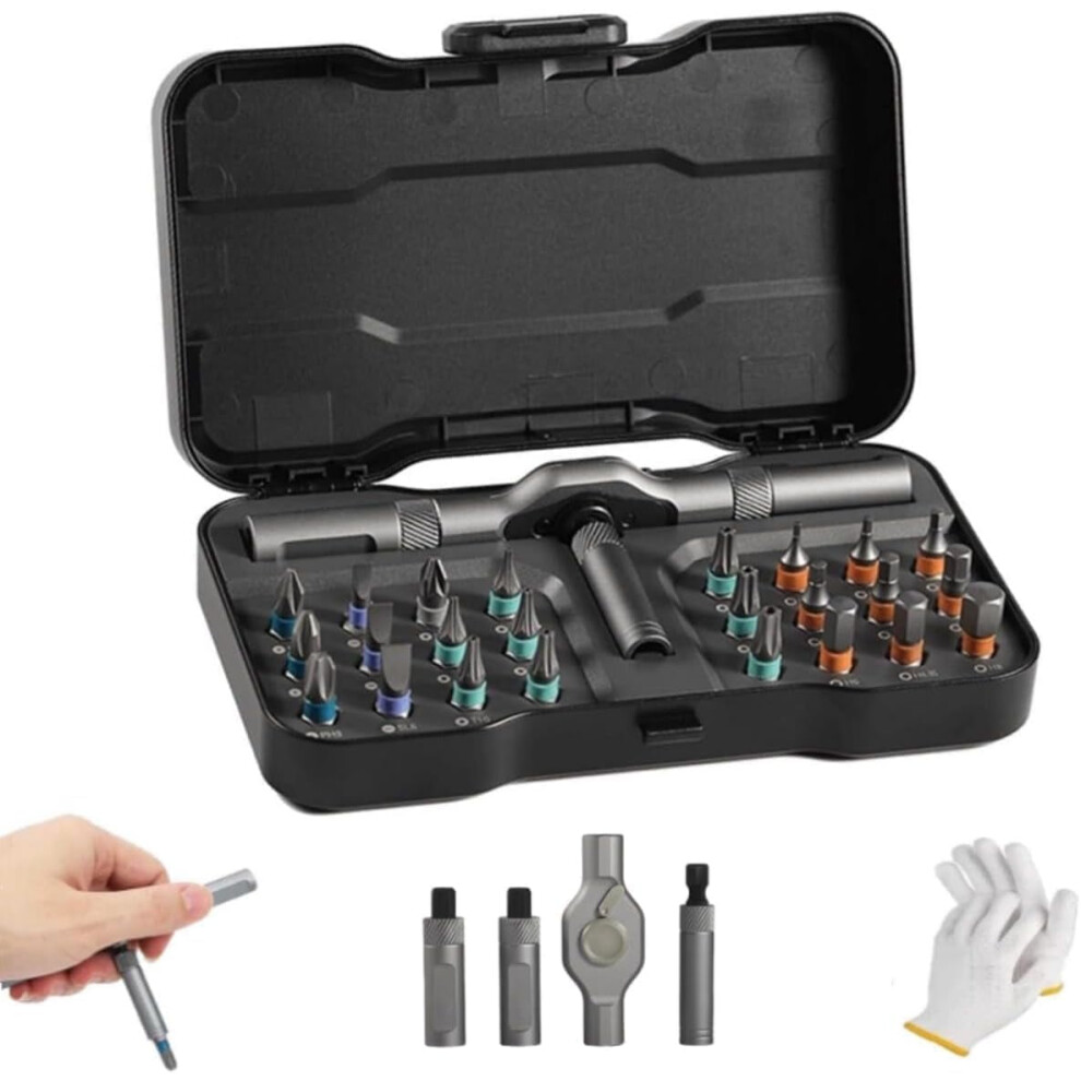 Magnetic Screwdriver Set 24-In-1 With Ratchet 9027700726550