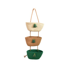 Cartoon Animal 3-Tier Hanging Storage Basket Handmade