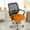 Housse de chaise croisée orange douce et élastique 2