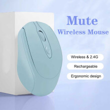 Rechargeable Wireless Gaming Mouse 2.4G Bluetooth-Compatible Wireless Mouse USB Silent Gamer Mice For Computer Laptop Mac Tablet