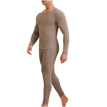 Clearance Thermal for Men Mens Thermal Set Men's Silk Winter Round Neck Gelatin Style Warm And Thick Velvet Home Clothes