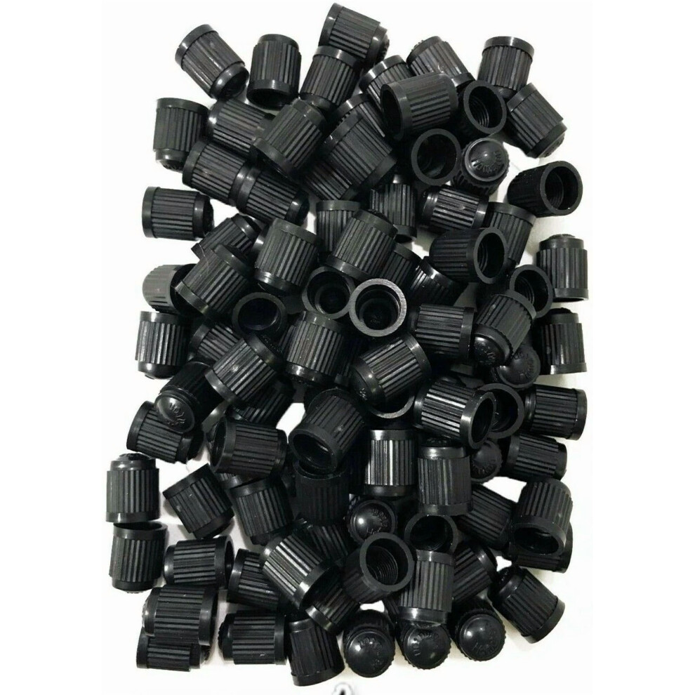 Plastic Tire Caps Air Valve Stem Dust Cover 1000 Pcs Black 971050728032