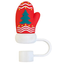Christmas Straw Cover Cap for Stanley Cup & Tumbler – Reusable Portable Protector, Cute Party Decoration & Gift, Compatible with Stanley