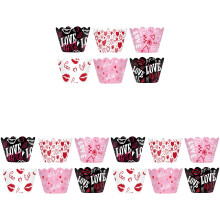 Valentine's Day Cupcake Liners Heart Theme 18PCS