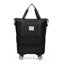 Travel Expandable Luggage Bag with Multiple Compartments Large Capacity Zipper Closure Waterproof Duffel Bag Suitcase with Wheels