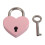 Metal Heart-Shaped Drawer Lock Silver 1pc 3