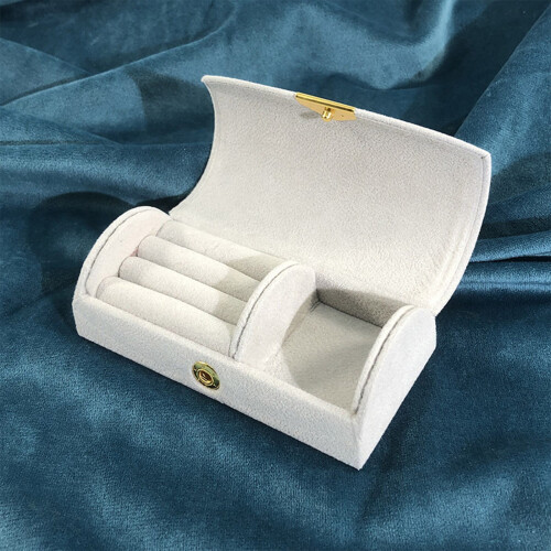 Jewelry Storage Box Velvet Bead Arched Small 1 Pack