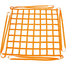 Safety Lifting Net Straps, Flat Nylon Sling Hoisting Net, 1x1m, 10cm Square Mesh, Tear-Resistant for Construction, Rigging, Moving & Towing