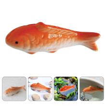 HEMOTON 2Pcs Floating Fish Ornament for Aquarium Fish Tank Decoration Ceramic Fish Figurine Statue