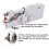 Macchina da cucire portatile a mano con 2 bobine 8