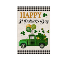 St. Patrick's Day Garden Flag 12x18", Double-Sided, Lucky Shamrock Design, Outdoor Decor – Under $5!