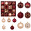 Christmas Ornament Balls Dark Red 44 Pcs 1