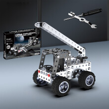 DIY Engineering Construction Truck Toy, Crane Vehicle for Kids 3-8, Educational Building Toy, Christmas Gift – Compatible with LEGO