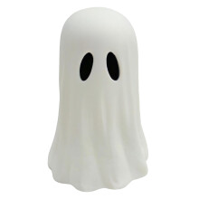 Halloween paper mache ghost decoration white 3.94 inch